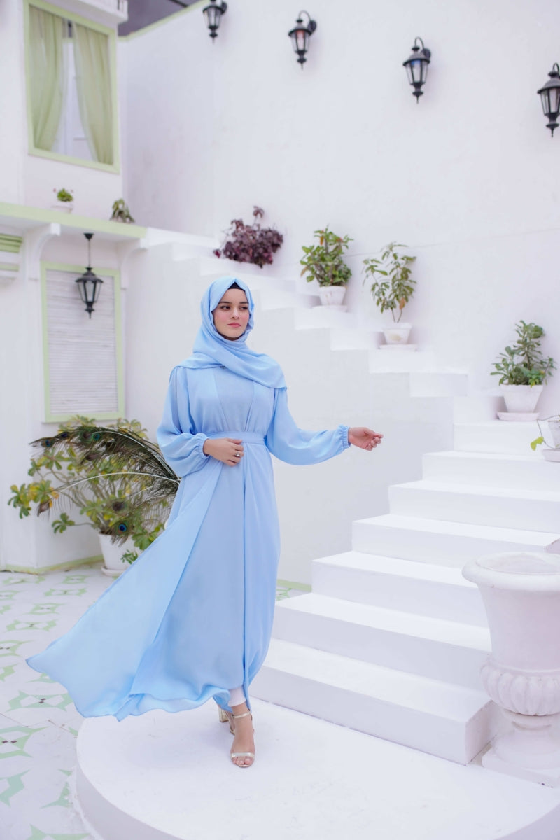 Sky Open Abaya - La Khilaba