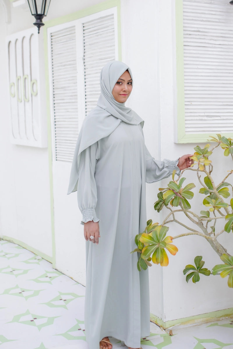 Mint Open-Abaya Set - La Khilaba