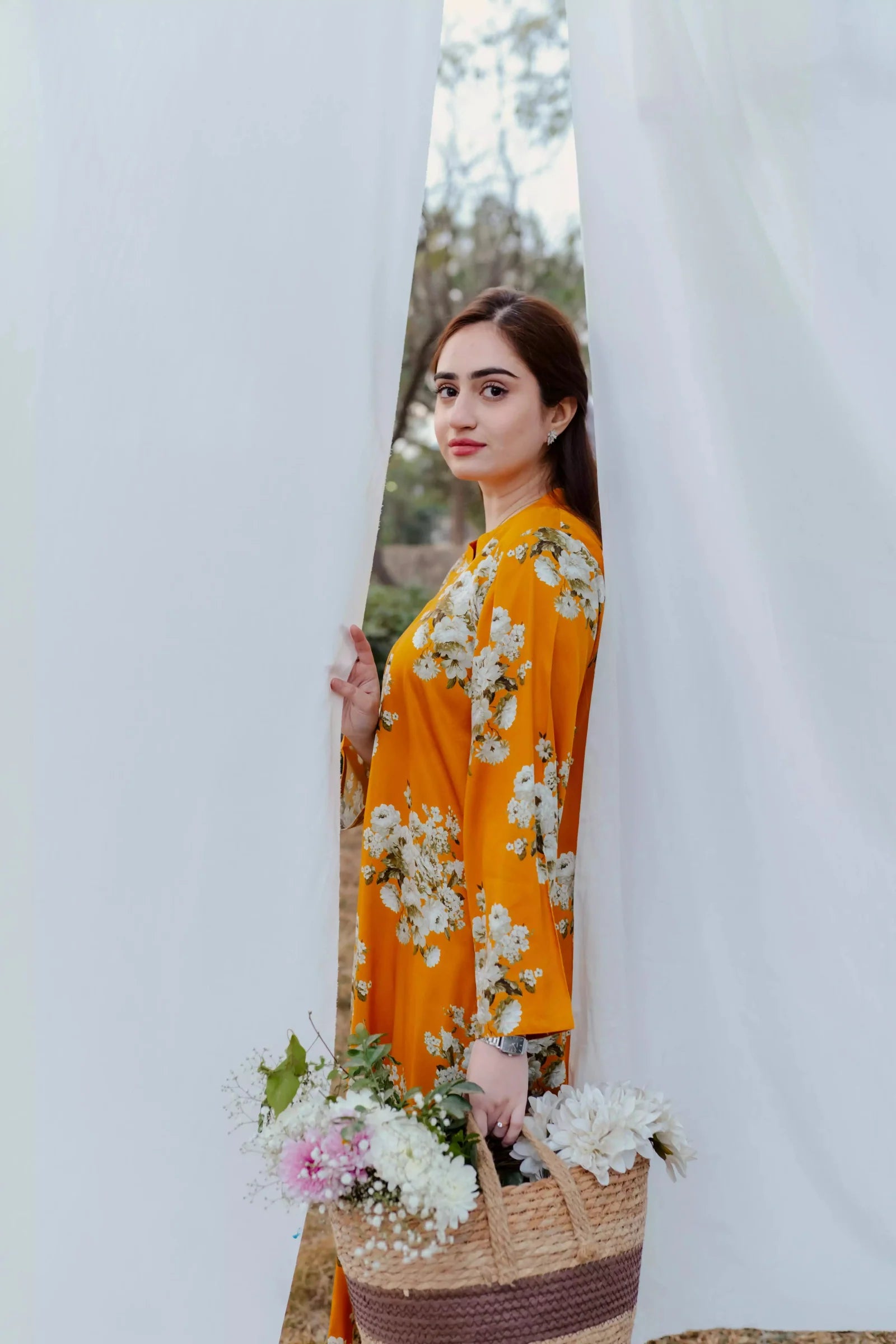 Floral Yellow Suit – Eleganza