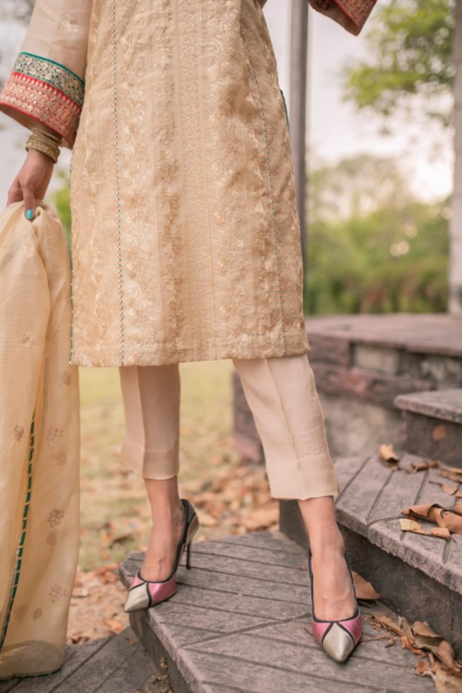 Gold Multi Dori Dress - Eleganza