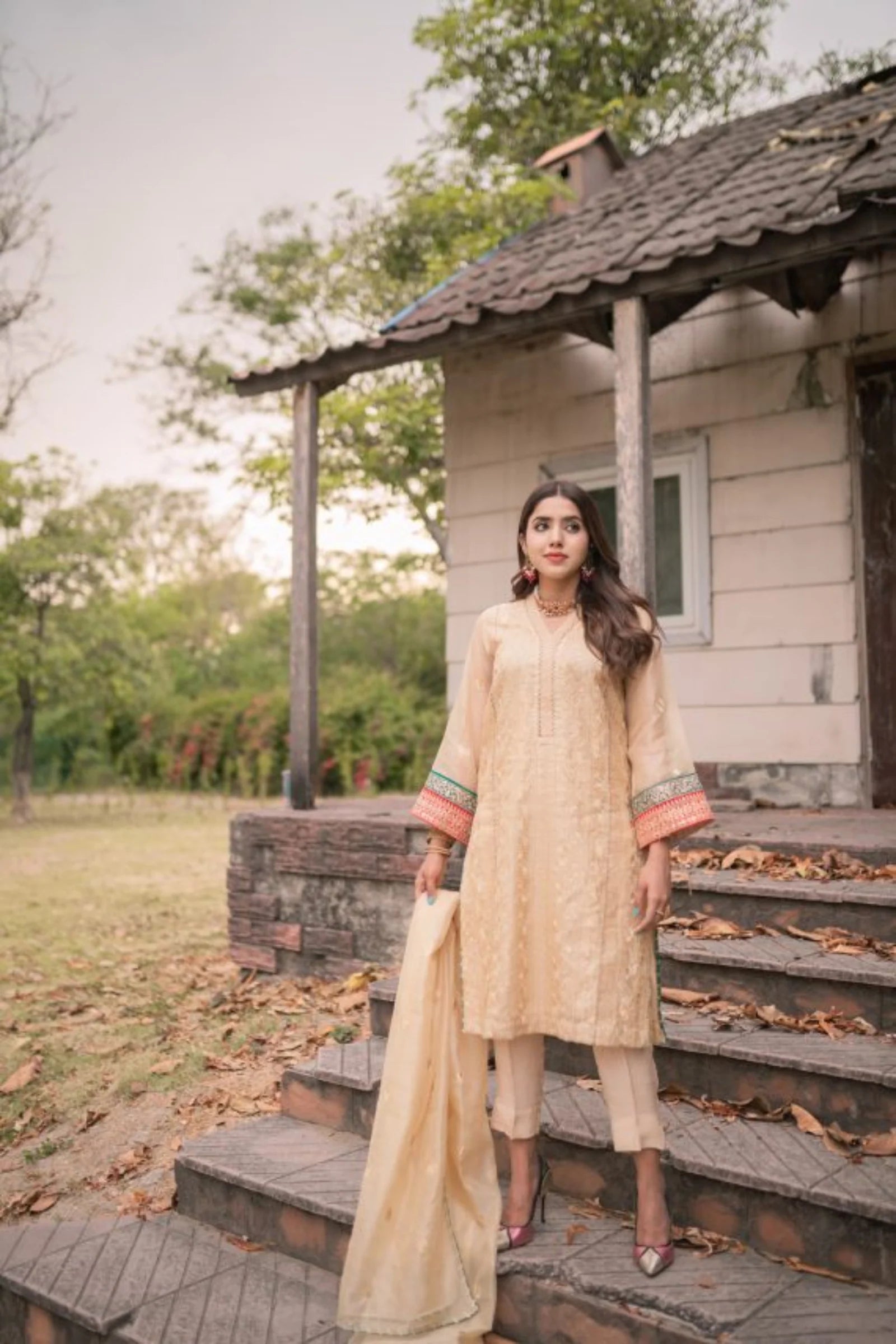 Gold Multi Dori Dress - Eleganza