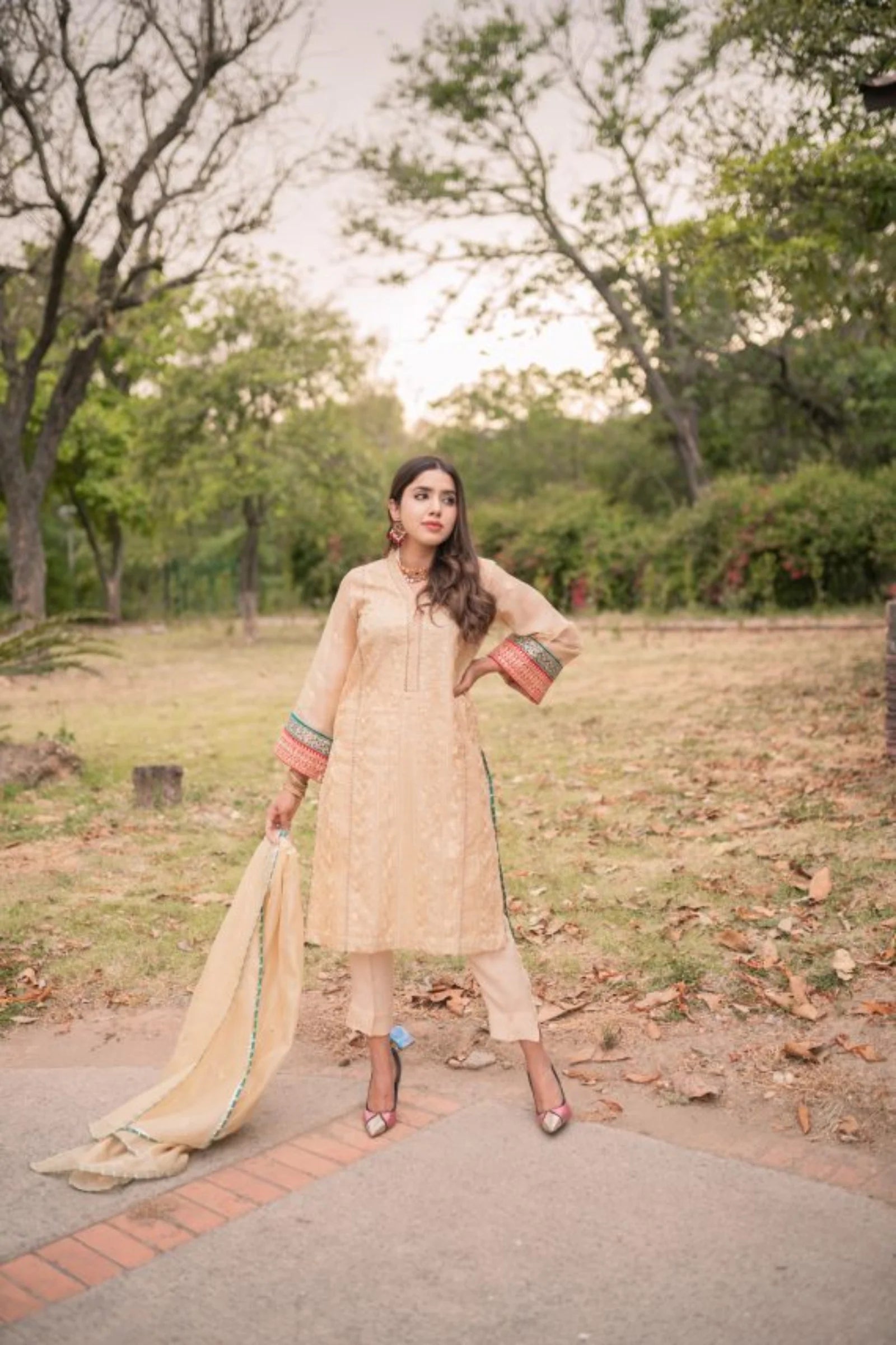 Gold Multi Dori Dress - Eleganza